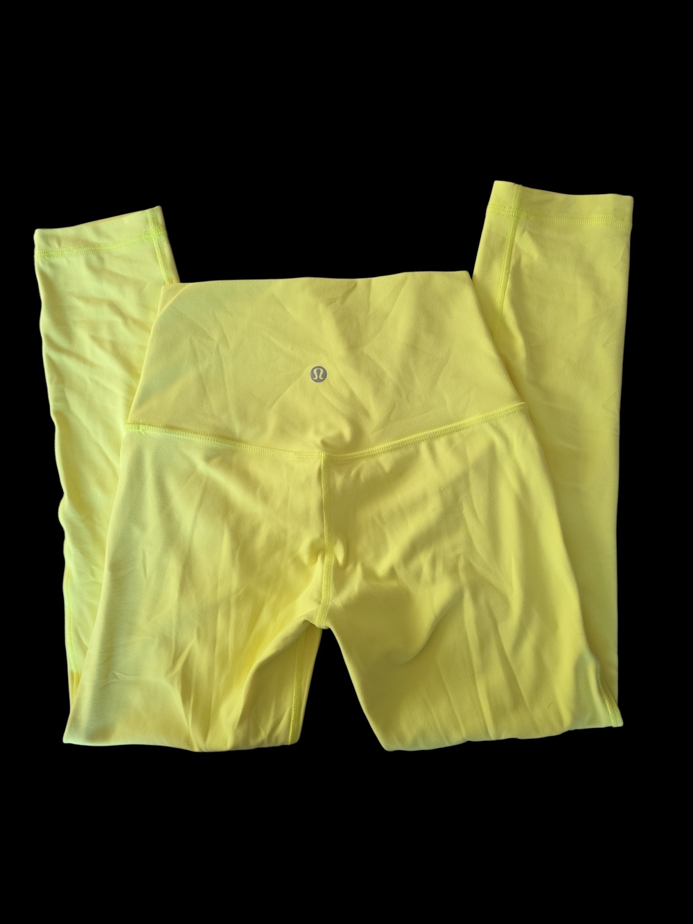 Lululemon Align High-Rise Crop 23" Glow Yellow Size 4 LW6BGLS - Picture 9 of 10